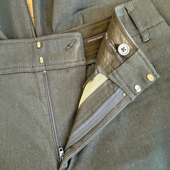 THE ESSENTIAL TAPERED WIDE LEG PANTS BY ANTHROPOLOGY NAVY SIZE 6 - Picture 4 of 5